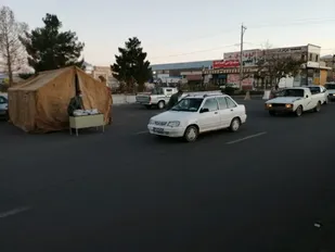 استقرار جمعی از پاسداران و بسیجیان در ورودی شهرها