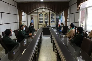 دیدار بسیجیان ناحیه مقاومت بسیج میبد با کارکنان تأمین اجتماعی