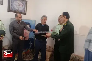 دیدار با خانواده شهیدان امیری و کردی در شهر خورموج