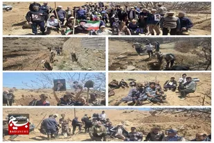 برپایی پویش مشق همدلی در روستای اروانه