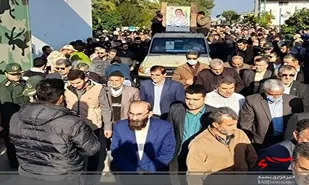 پیکر مطهر شهید مدافع وطن در محمودآباد تشییع شد