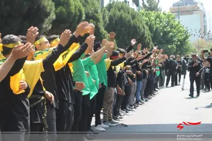 گزارش تصویری از عزاداران حسینی البرز در "یوم العباس"