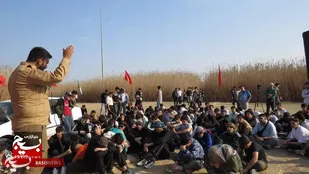 کاروان راهیان نور دانش آموزان شهرستان البرز در یادمان علقمه
