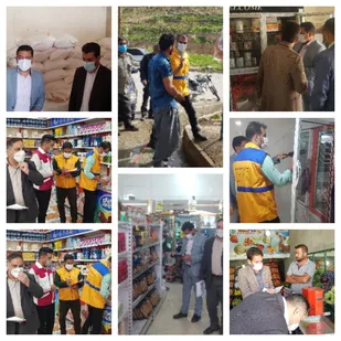 گشت مشترک در راستای طرح نظارتی نوروز و طرح ارتقاء امنیت اقتصادی در شهر لوداب