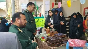 مراسم اختتامیه نمایشگاه پایگاه اسوه همراه با بازدید فرمانده سپاه الغدیر، برگزار شد
