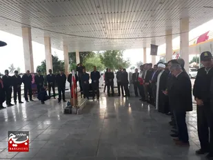 گلباران مزار شهدا به مناسبت ایام الله دهه فجر در شهرستان گتوند