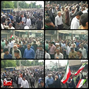در حمایت از مردم فلسطین فریاد مرگ بر اسرائیل در شهرستان شوش طنین انداز شد