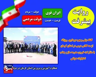 کلنگ زنی و بهره برداری از روزانه ۳ کلاس درس در استان کرمان در یکسال اخیر