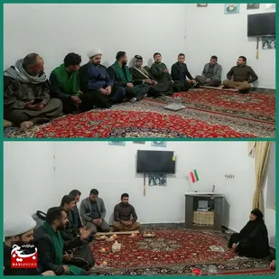 دیدار فرمانده حوزه فتح المبین خانواده شهید چنانی