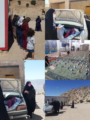توزیع هزار بسته لوازم التحریر بین دانش آموزان محروم باغملک