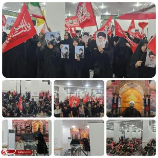 برگزاری مراسم شهادت امام رضا در شب اختتامیه موکب شهید امام خامنه ای روستای چهواز