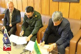 امضای تفاهمنامه همکاری بین سازمان بسیج ادارات و شرکت پخش فرآورده&zwnj;های نفتی استان همدان