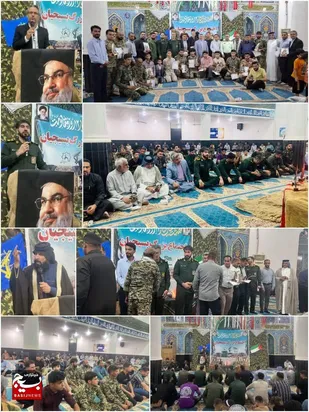 اجتماع باشکوه بسیجیان در کرخه به مناسبت هفته دفاع مقدس