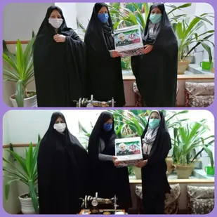 تقدیر از جهادگران سلامت توسط خواهران بسیجی حوزه عشایری شهید مطهری