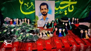یک هزار عروسک حجاب؛ هدیه پایگاه علمی بسیج خرمشهر به زائران خردسال اربعین