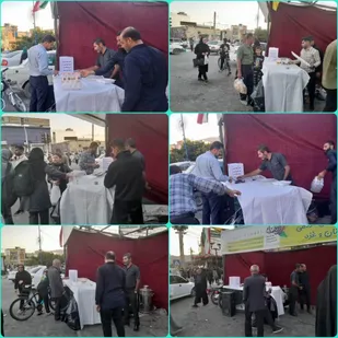 استقرار موکب جهت همیاری و همدلی با مردم مظلوم غزّه و لبنان در شهرستان ایذه