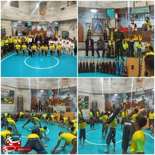 تجلیل از مروجین فرهنگ پهلوانی در زورخانه شهر فارسان