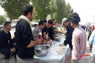 حماسه تکریم زائران حسینی در شهرستان بهار