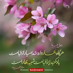 یاد قیامت با رسیدن فصل بهار
