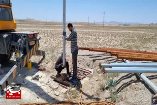 تعویض لوله&zwnj;های ۱۰ چاه آب شرب روستای قراگل کبودراهنگ