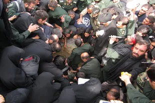 خاکسپاری شهید &laquo;بشیری&raquo; در گلزار شهدای همدان