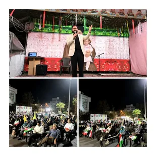 سخنرانی دبیر &laquo;دومین رویداد بین&zwnj;المللی وعده صادق در آینه هنر&raquo; در اجتماع مردم مبعوث میدان فلسطین