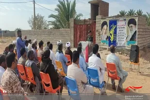 آیین کلنگ زنی احداث مسجد امام جواد(ع) در بخش بزمان