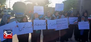 خروش مردم روستای شاداب نیشابور در حمایت از مردم فلسطین+عکس و فیلم