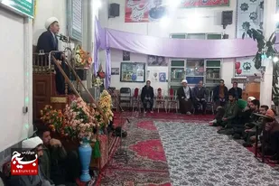 بزرگداشت سالروز شهادت سردار سلیمانی در روستای فیض&zwnj;آباد فامنین