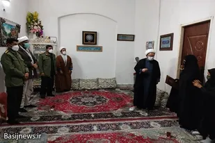 دیدار با خانواده معظم شهید مدافع سلامت روحانی بسیجی حجت الاسلام والمسلمین جواد سابقی نژاد در زاهدان