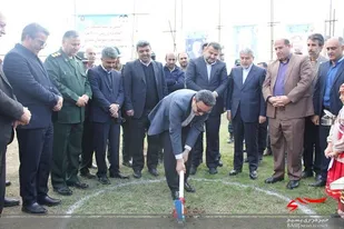 آغاز بازسازی ورزشگاه شهید متقی ساری توسط بسیج سازندگی سپاه کربلا