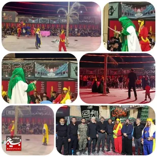 مراسم تعزیه خوانی شهادت حضرت قاسم در صالح شهرگتوند