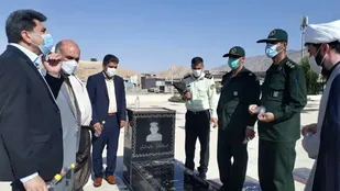 غبار روبی مزار شهدا در آبدانان