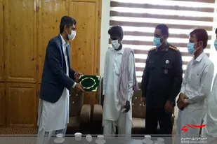 دیدار و تجلیل از رزمنده دفاع مقدس در شهرستان پلان