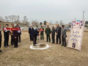 کلنگ زنی ساختمان ستاد اقشار سپاه نینوا استان گلستان