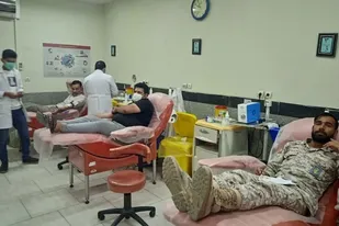 اجرای طرح نذر خون بسیجیان حوزه شهیدان رنجوری مقدم زابل