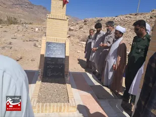 تجلی عشق و وفاداری بر مزار شهید والامقام &laquo;قادر بخش کردی&raquo; در تفتان