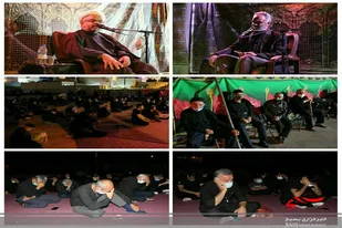 مراسم عزاداری عصر عاشورا همراه با شام غریبان در سرخه برگزار شد