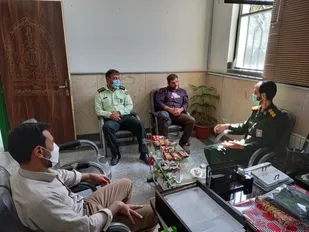 دیدار و تجلیل از رییس کلانتری شهر درچه و جمعی از پرسنل کلانتری به مناسبت هفته ناجا