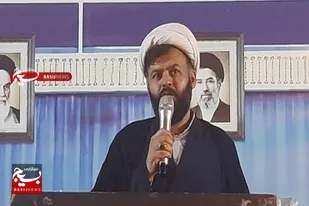 سخنرانی مسئول دفتر نمایندگی ولی&zwnj;فقیه در سپاه امام رضا(ع) در تجمع مردم بادوله