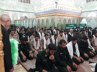 استقبال از کاروان دو امدادی عاشقان حسینی ، زائران خمینی توسط رزمندگان گردان ۱۱۹ امام حسین (علیه السلام)