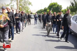 عزاداری هیئت رزمندگان استان همدان در روز سوم