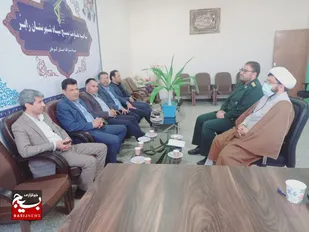 دیدار رئیس اموزش و پرورش شهر رابر  با سبز پوشان