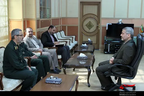دیدار سردار غیب پرور با دکتر علی القاصی دادستان کل تهران + عکس