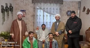 عیادت از جانباز اغتشاشات اخیر کشور، توسط پایگاه مقاومت بسیج انصارالامام