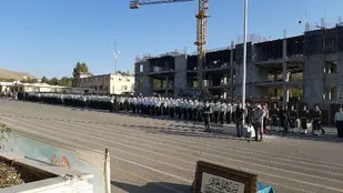 برگزاری صبحگاه مشترک به مناسبت هفته فراجا در شهرکرد