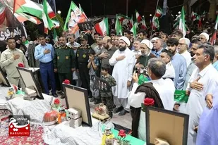 برگزاری یادواره فرماندهان شهید باحضور نماینده رهبری درتجمعات شبانه ایرانشهر