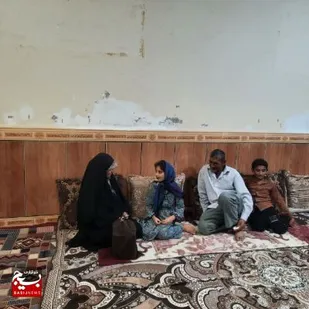 دیدار با خانواده جانباز توسط پایگاه مقاومت بسیج کوثر بساتین
