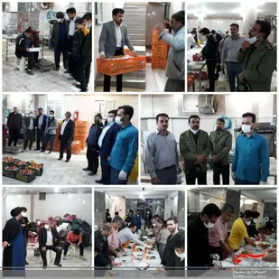 بسیجیان پایگاه امام حسن مجتبی (ع) حوزه امیرالمومنین (ع) آران و بیدگل سفره نیازمندان را رنگین کردند