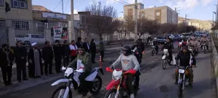 رژه موتوری و خودرویی در شهرستان ماهنشان برگزار شد+تصاویر